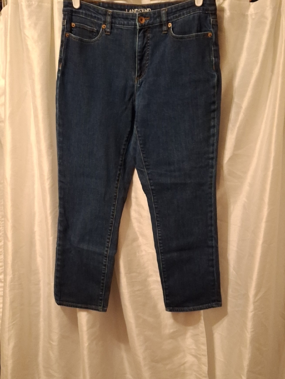 Lands' End Indigo Straight Leg Jeans